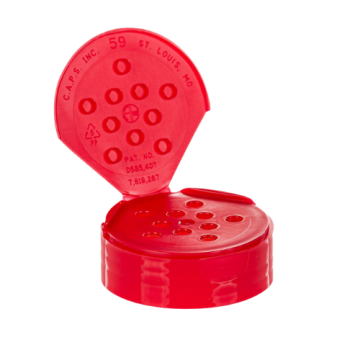 Red spice cap with 10 sift holes