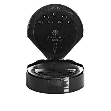 Black Spice cap with 7 sift holes