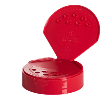 Red spice cap with 7 sift holes