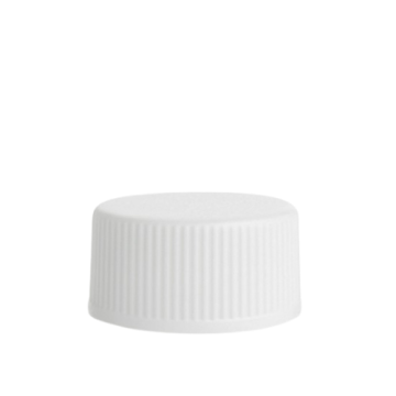 White 15-245 ribbed cap