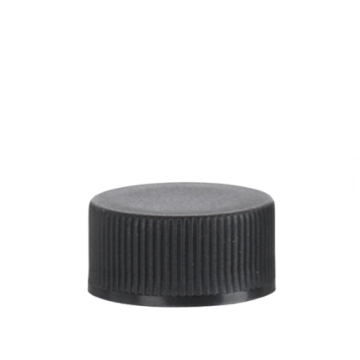 black ribbed phenolic cap