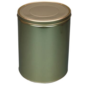 30 lb Industrial Metal Tin with Slip Lid