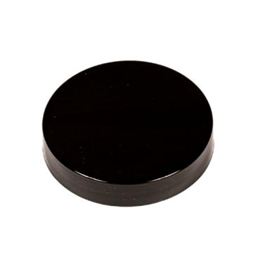 Black smooth sided cap 58-400