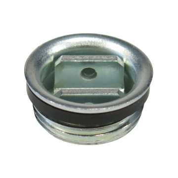 3/4 Inch Zinc Plated Steel Drum Plug, BUNA Gasket