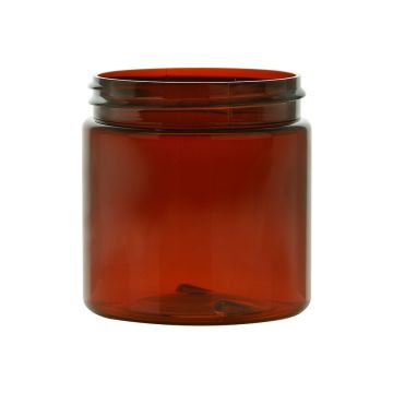 4 oz Amber PET Straight Sided Jar 58-400