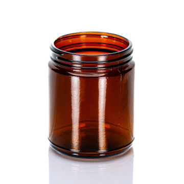 9 oz Amber Glass Straight Sided Jar, 70-400