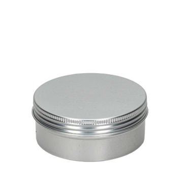 8 oz Silver Aluminum Twist On Tin