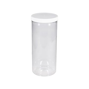 Tall clear jerky jar