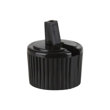 24-410 BLACK POLYPROPYLENE TURRET CAP WITH .115" ORIFICE