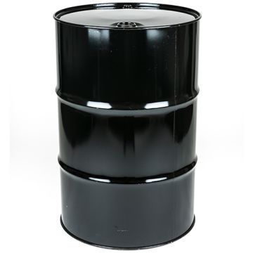55 Gallon Closed Head Steel Drum, UN Rated, Lined - Black