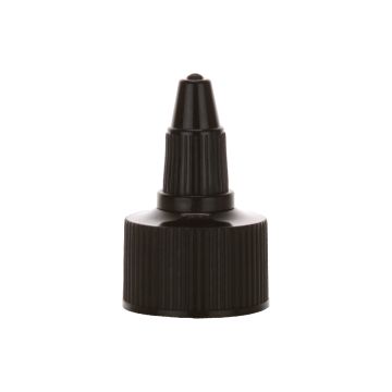 24-410 Black twist open ribbed cap