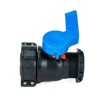2 Inch NPT Ball Valve, 62 mm PP Collar, PE Gasket