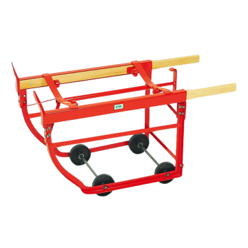 Knockdown Combination Drum Cradle, Rubber Wheels - 1000 lb. Capacity