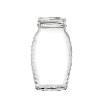 8 oz Glass Clear Queenline Jar, 48-400