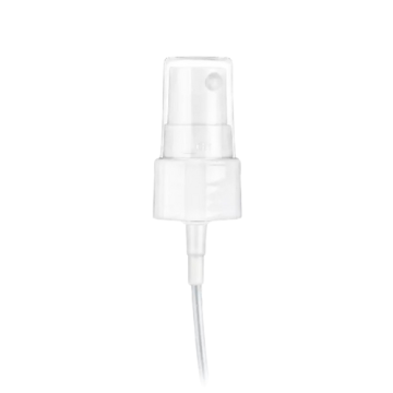 Smooth White Polypropylene Fine Mist Sprayer 3 1/8" Dip Tube, 20-410 
