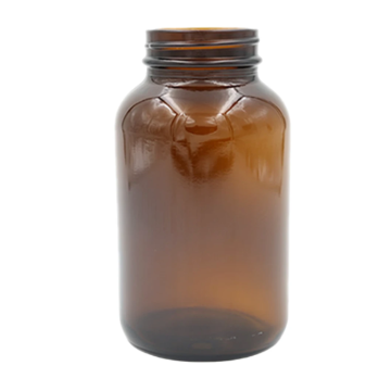 250 cc Amber Glass Wide Mouth Packer Bottle