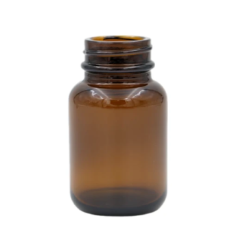 60 cc Amber Glass Wide Mouth Packer Bottle