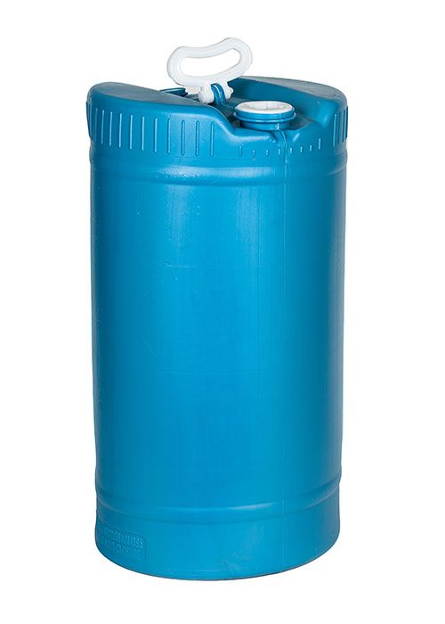 1420-M 15 Gallon Tight Head Plastic Drum - Blue, UN Rated - Basco USA