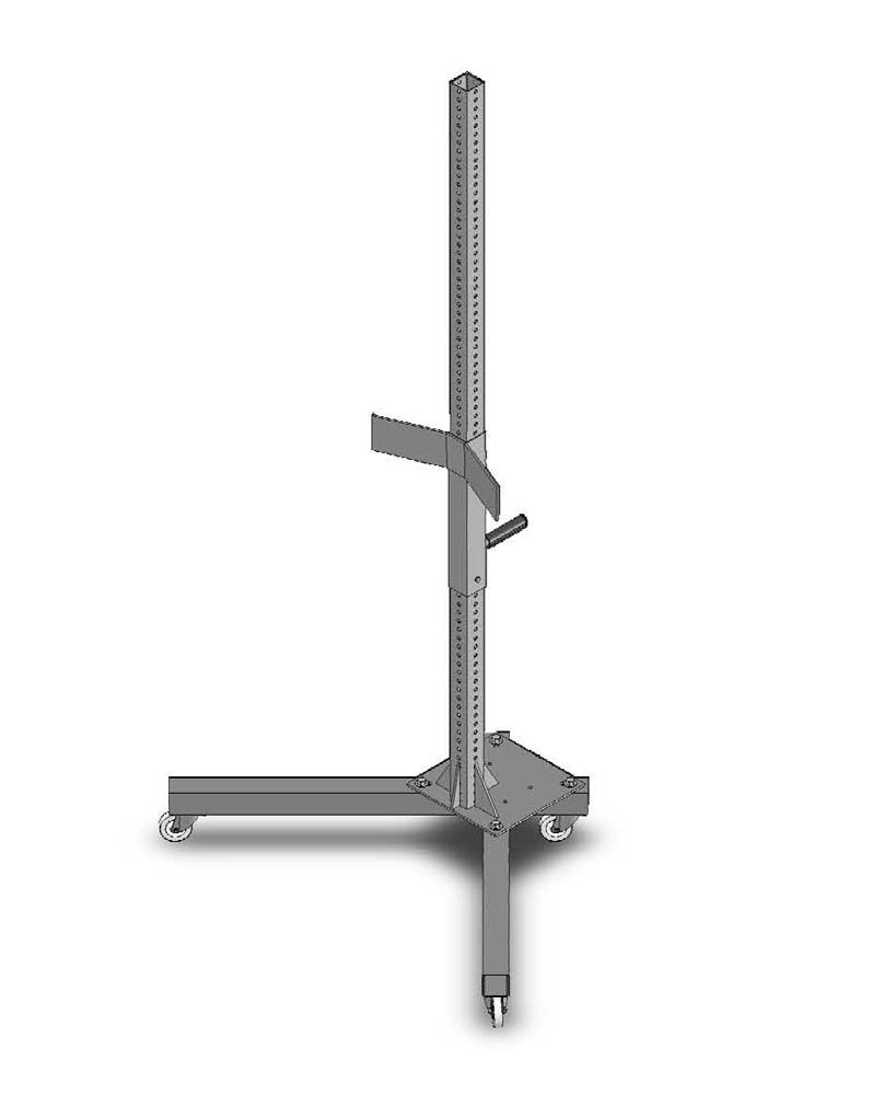 PSM84 Portable Mixer Stand - Manual Lift - 91 Inch - Basco USA