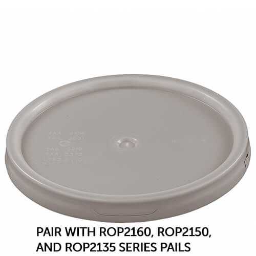 ROP2100CVR-TT-N RightPail ™ 20 Liter Tear Tab Plastic Pail Lid