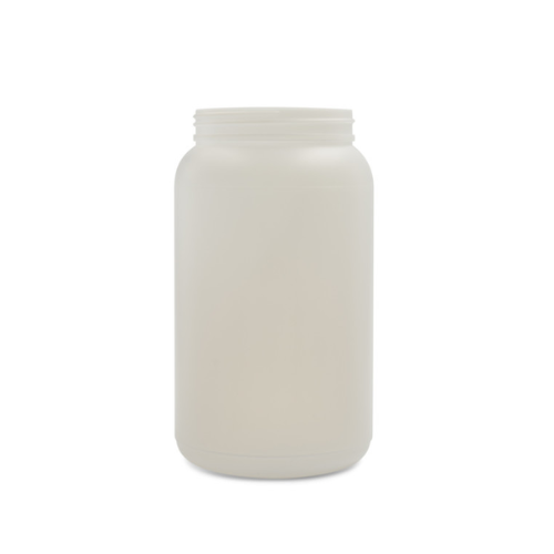 WMG64N ½ Gallon Natural HDPE Wide Mouth Jar - Basco USA
