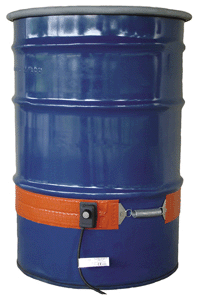 Steel drum with band heater