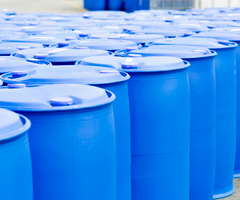 Blue Industrial Drums