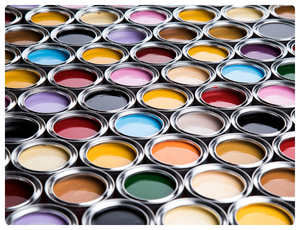 Paint cans and industrial containers used for paint and coatings storage