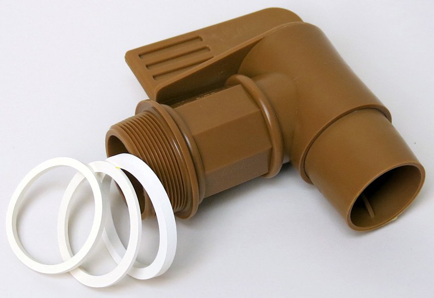 2 inch polyethylene faucet with EPDM gaskets