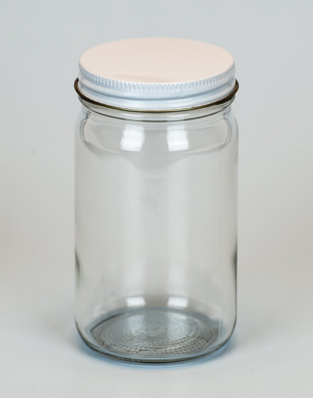 8 oz glass jar economy with metal cap