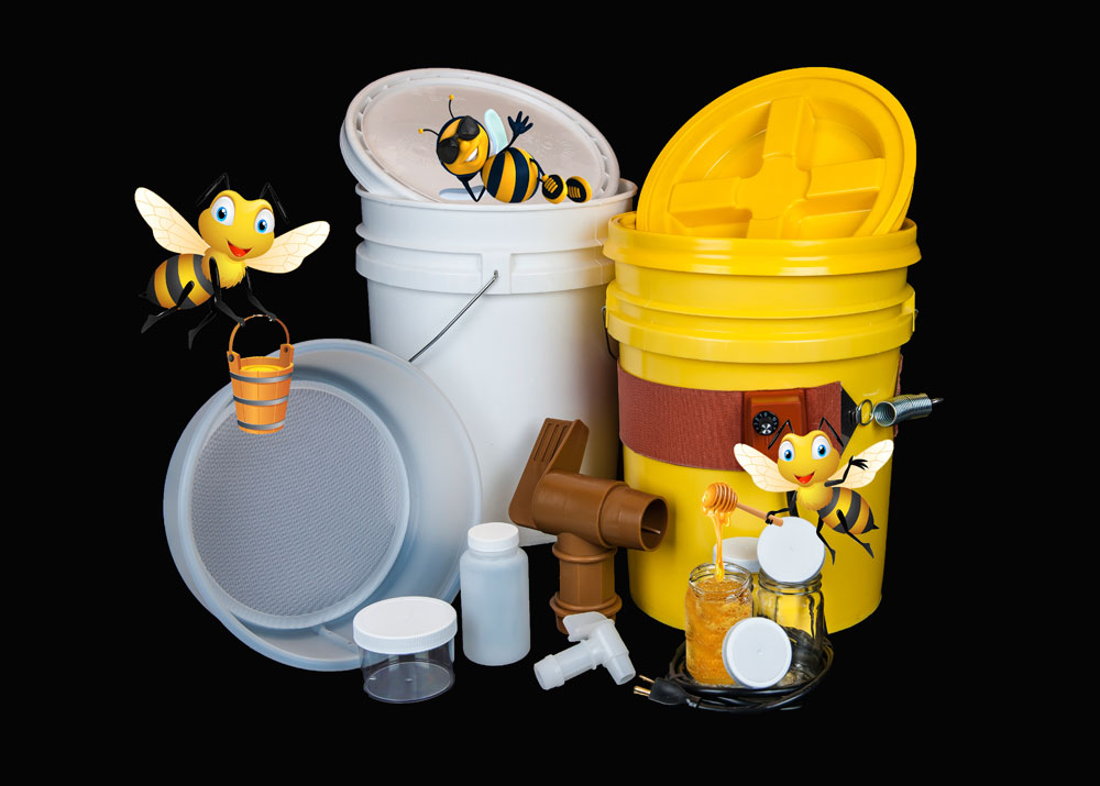 Bee group with items
