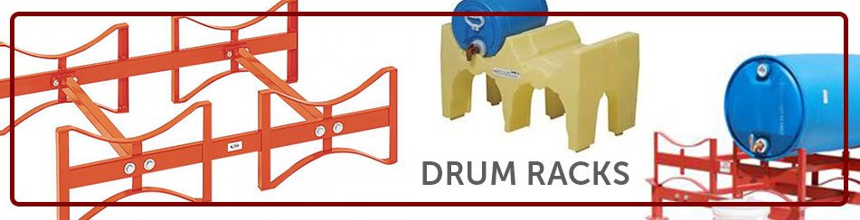 Drum racks can be used to hold drums during water storage
