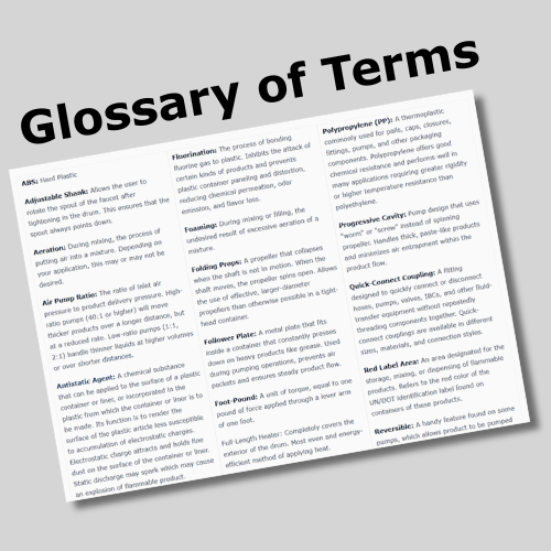 Glossary of Terms