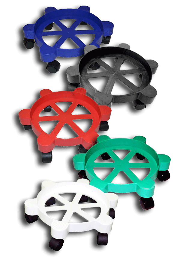 Plastic Pail Dollies for Steel or Plastic Pails