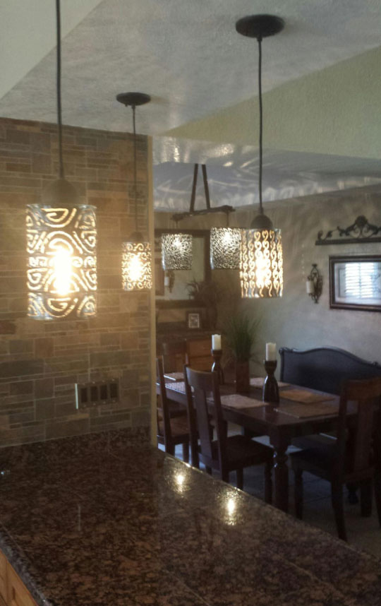 Metal Cans light fixtures