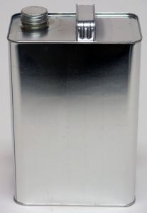 1 Gallon F-Style Metal Can with Screw Top - 1 1/4 Inch Alpha