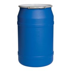 Eagle® 55 Gallon Open Head Plastic Drum, UN Rated, Lever Lock, Straight Sided - Blue