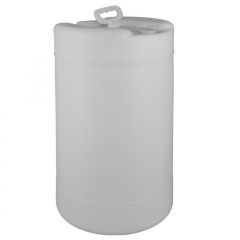 20 Gallon Plastic Drum, UN Rated, Lever Lock Ring, Gray Color
