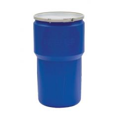 14 Gallon Eagle® Plastic Drum, Open Head, UN Rated, Lever Lock, Nested - Blue