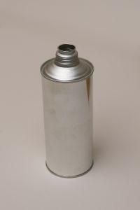 1 Pint Round Cone Top Metal Can with Screw Cap - 1 1/8 Inch Beta