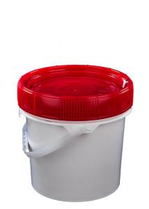 3.5 Gallon safety pail with red locking lid