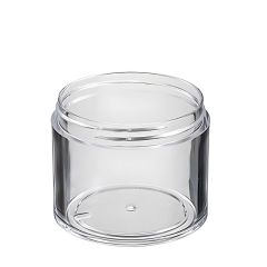 4 oz Clear Polystyrene Thick Wall Jar With 70-400 Neck