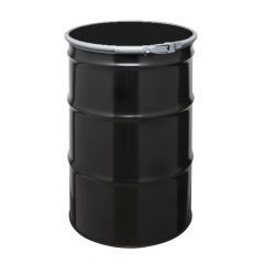 55 Gallon UN Rated Open Head Steel Drum with Plain Quick Lever Cover