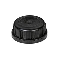 black cap for barrier plastic container