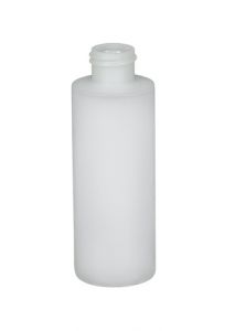 Plastic Round Natural Cylinder Bottle – 4 oz.