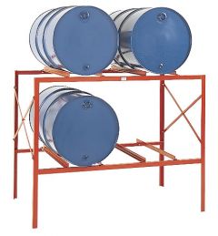 Permanent Storage Rack 4 Drums Horizontal Storage