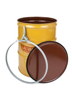 85 Gallon Steel Salvage Drum with Quick Lever