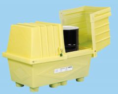 Enpac® Outdoor Storage With Drain Plug For Two Drums