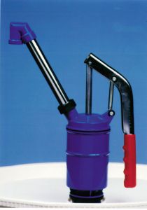 High Viscosity Lever Action Drum Pump - High Angle Discharge Spout