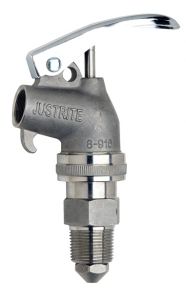 Justrite® Adjustable 3/4 Inch Stainless Steel Safety Faucet